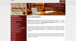 Desktop Screenshot of notariusz.pl