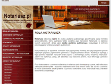 Tablet Screenshot of notariusz.pl