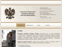 Tablet Screenshot of grzegorzwolczko.notariusz.pl